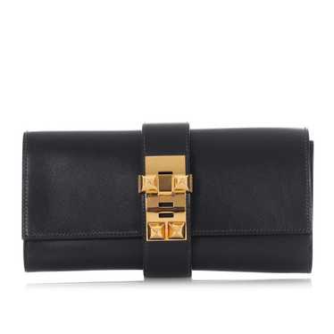 Hermès Médor leather clutch bag