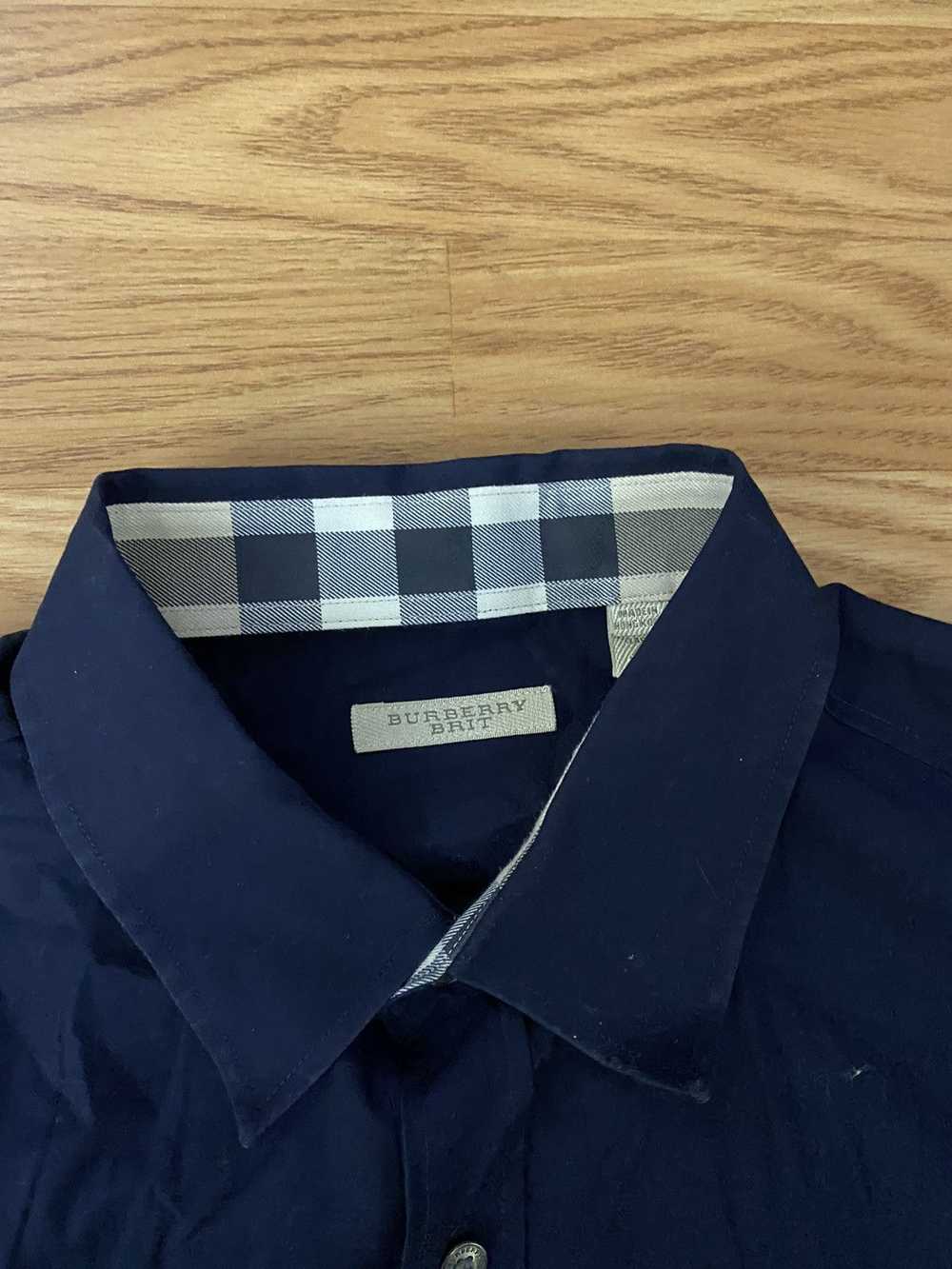 Burberry Burberry button up navy - image 2