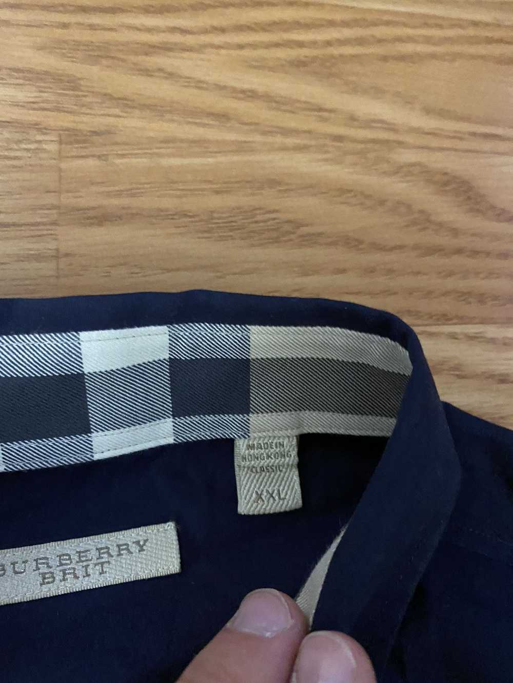 Burberry Burberry button up navy - image 3