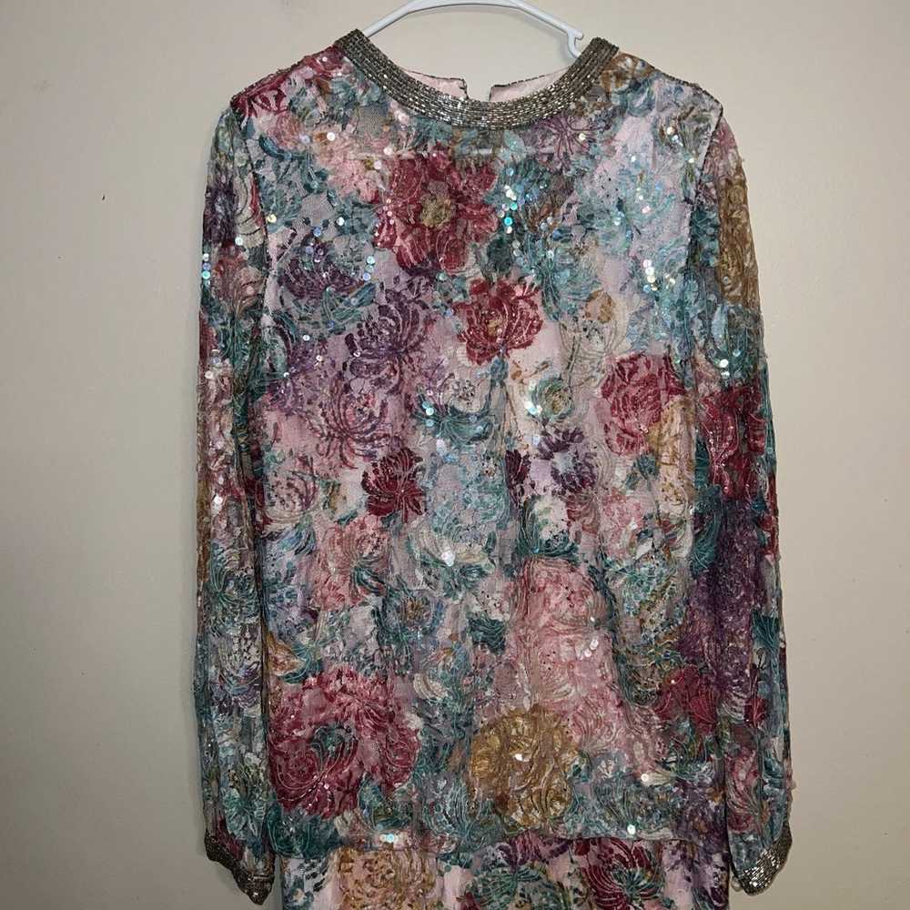 Vintage Judith Ann Creations Neiman Marcus Floral… - image 5