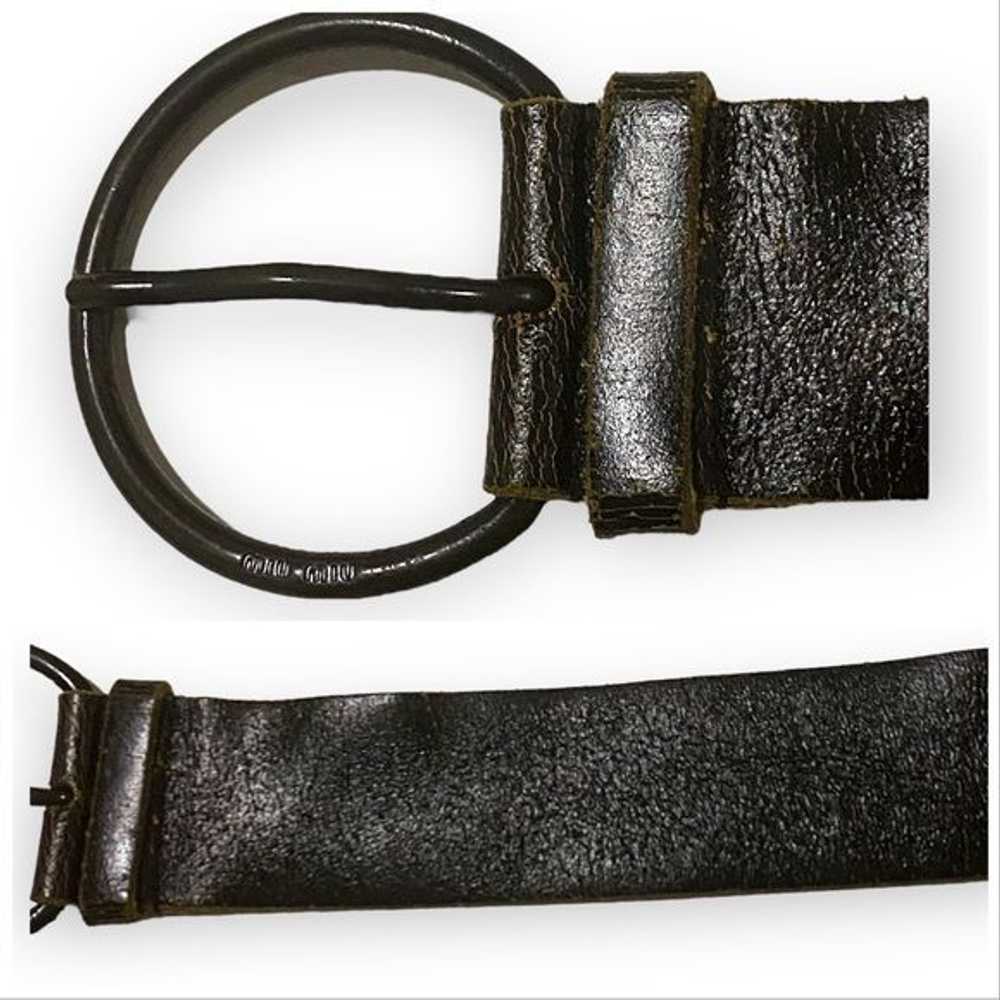 Miu Miu Miu Miu Brown Belt, Distressed Leather, W… - image 6