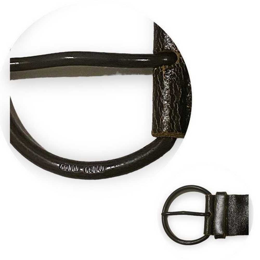 Miu Miu Miu Miu Brown Belt, Distressed Leather, W… - image 8