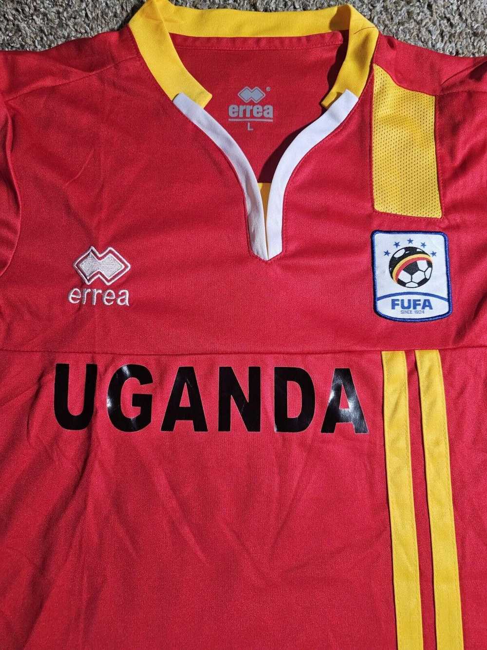 Designer FUFA Uganda Soccer Jersey Youth L Gabon2… - image 2