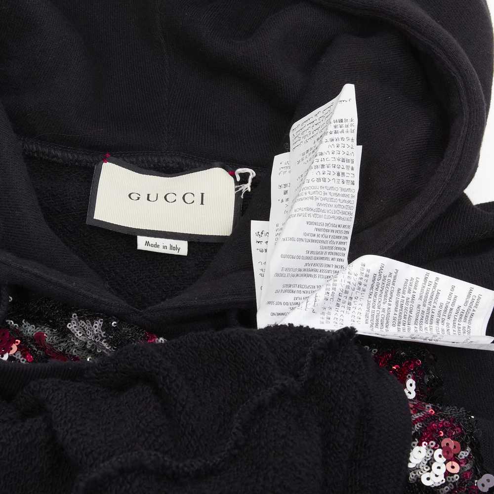 Gucci GUCCI Cat sequins Future print black cotton… - image 7