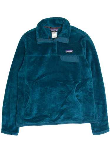 Patagonia Blue Polartec Quarter Snap Pullover