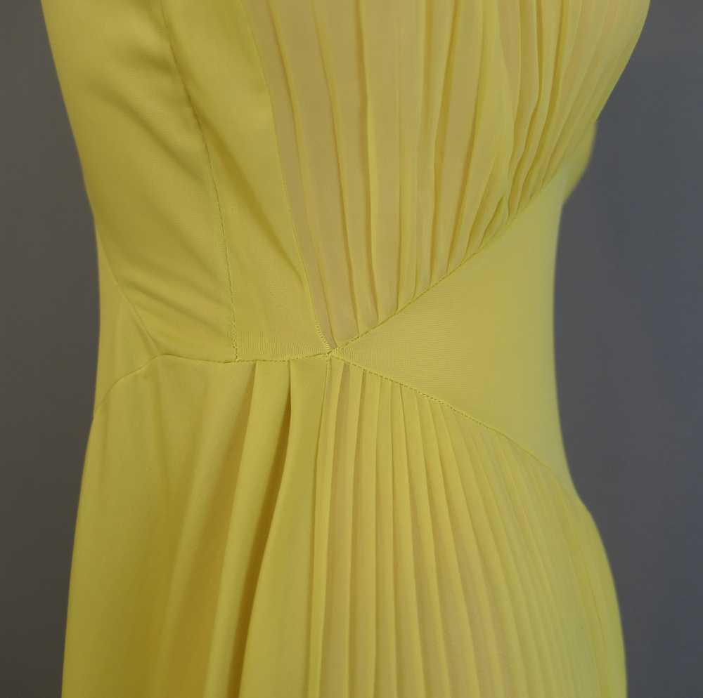 Vintage 1950s Yellow Green Nightgown with Sheer C… - image 10