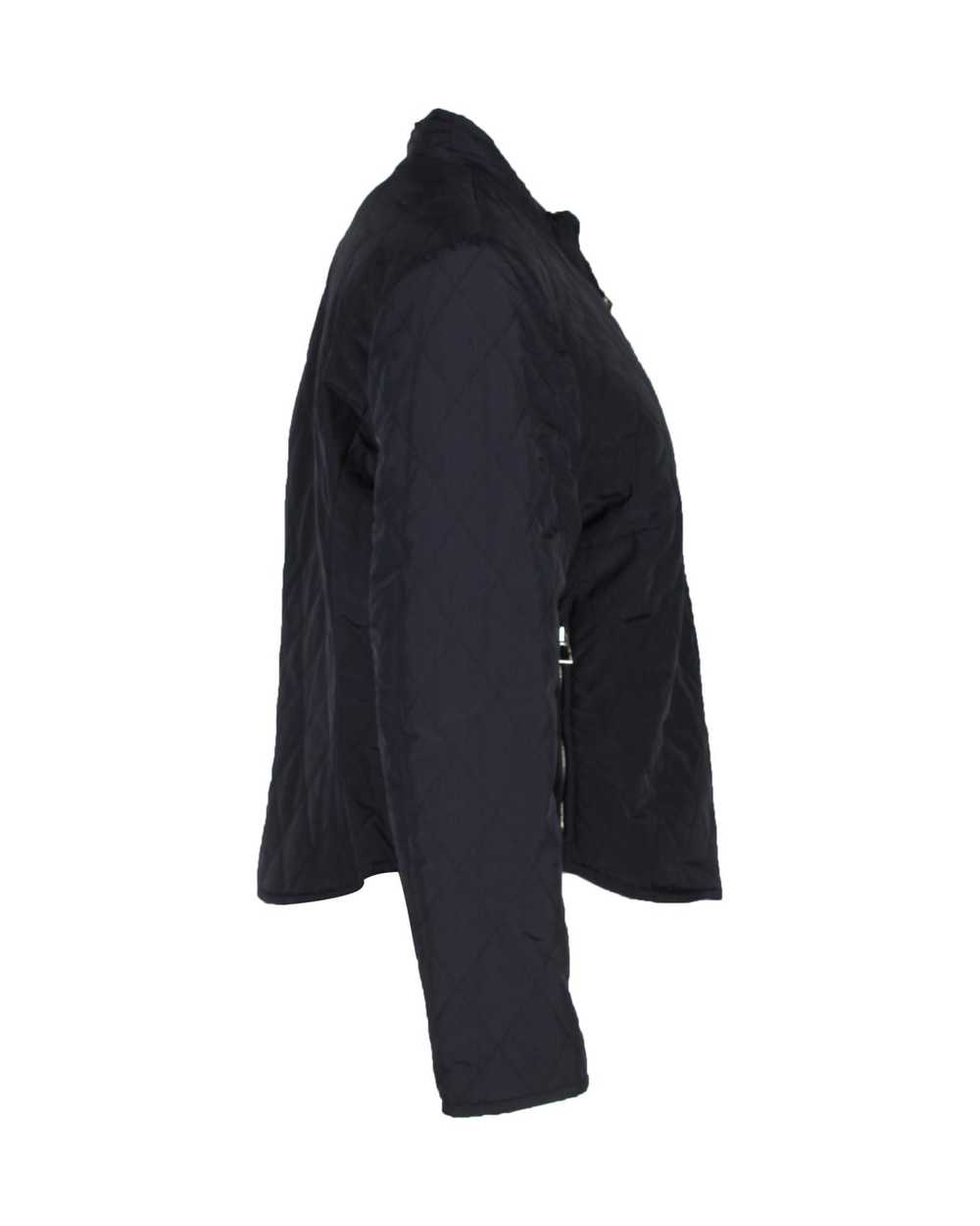 Hermes Quilted Reversible Jacket in Navy Blue Pol… - image 3