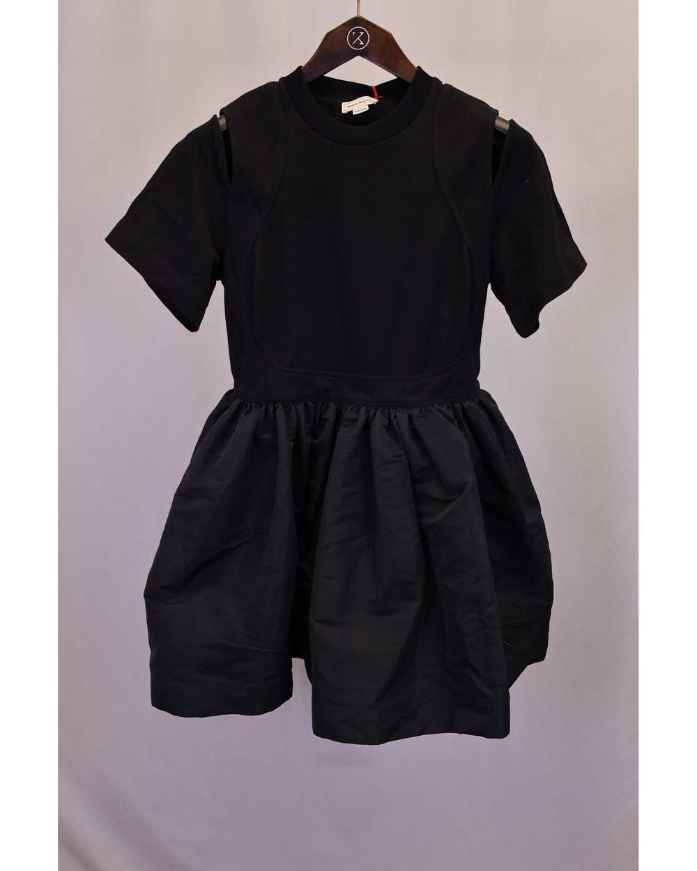 Alexander McQueen Gathered Mini Dress in Black Co… - image 2