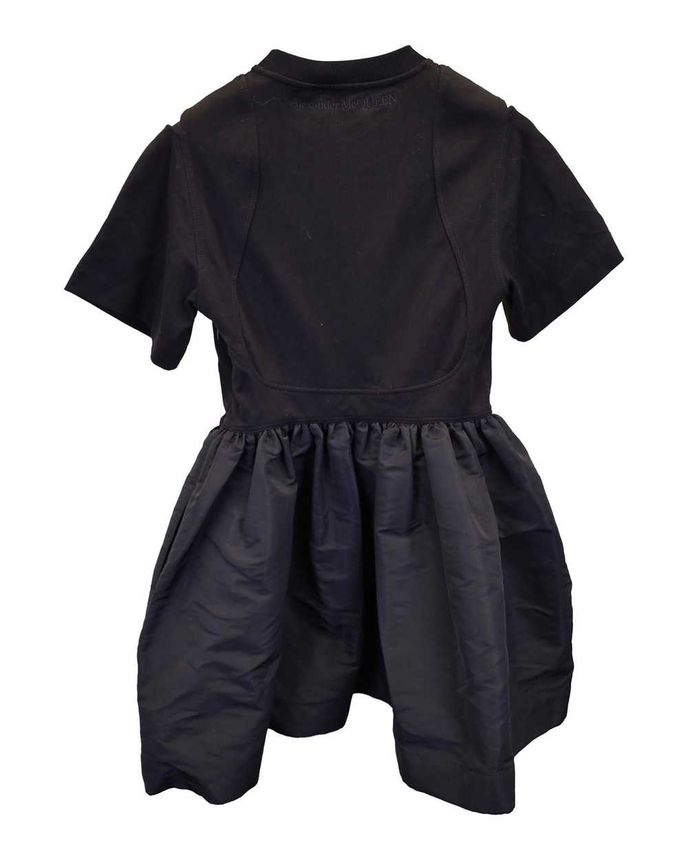 Alexander McQueen Gathered Mini Dress in Black Co… - image 5