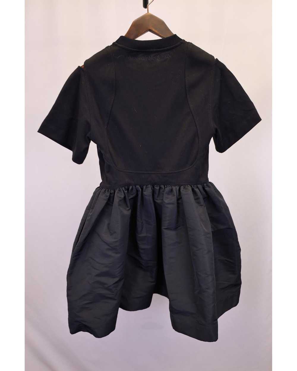 Alexander McQueen Gathered Mini Dress in Black Co… - image 6
