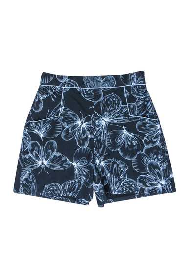 Lela Rose - Navy & Baby Blue Butterfly Shorts Sz 1