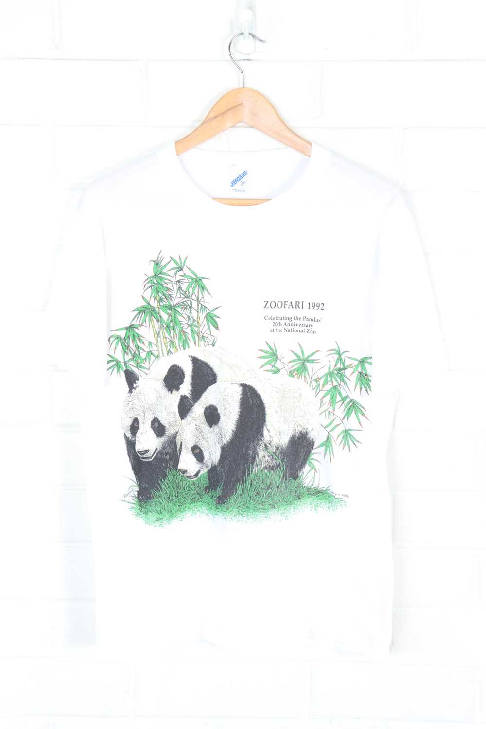 1992 Vintage Panda Zoofari 50/50 Animal T-Shirt (… - image 1