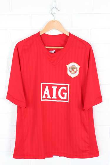 MANCHESTER UNITED AIG #58 Red Soccer Jersey (L)