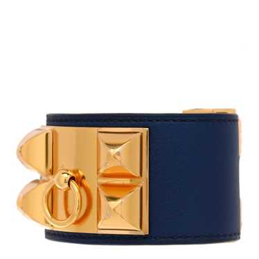HERMES Swift Collier De Chien CDC Bracelet S Bleu… - image 1