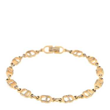 CHRISTIAN DIOR Metal CD Chain Bracelet Gold