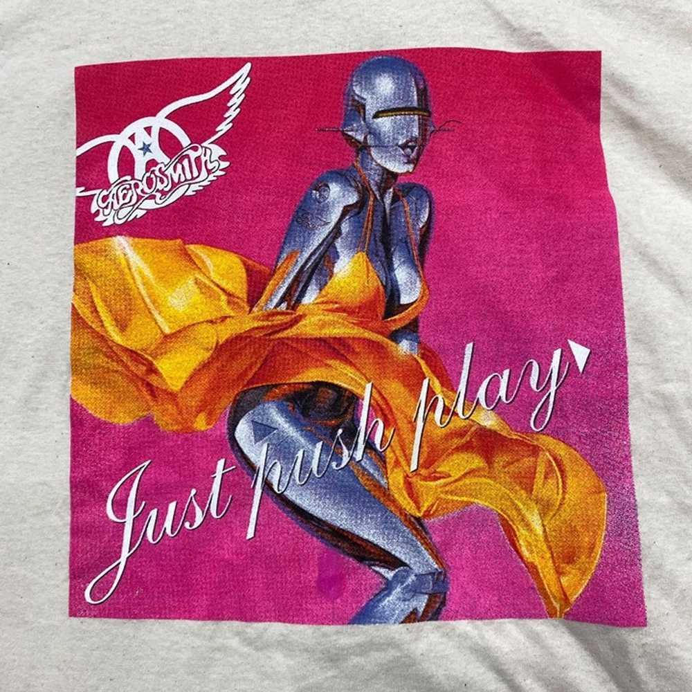 Aerosmith Just push Play Album Tshirt size extra … - image 2