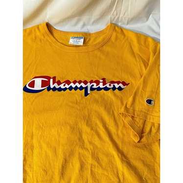 Vtg 80’s Champion Shawdow Spellout T-Shirt 2XLarg… - image 1