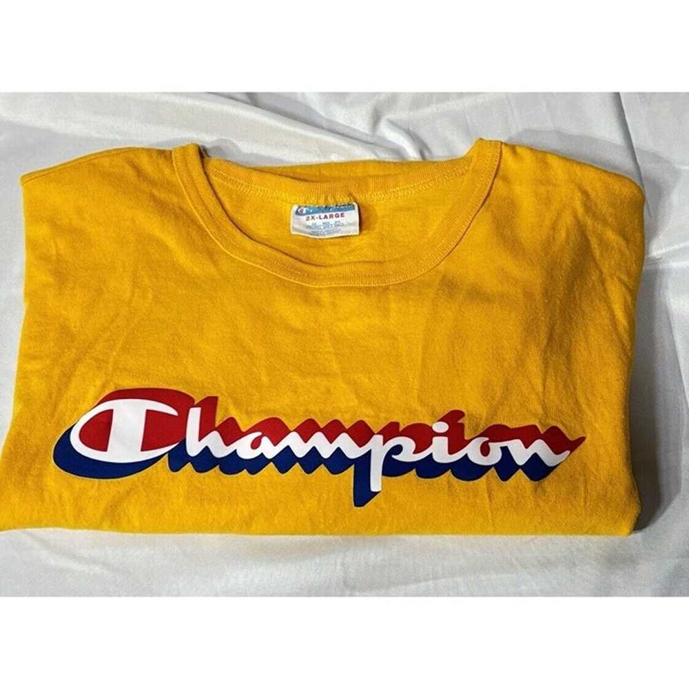 Vtg 80’s Champion Shawdow Spellout T-Shirt 2XLarg… - image 5