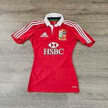 adidas British and Irish Lions ラグビーシャツ British and Irish Lions Adidas Rugby Shirt - Red - M – Headlock