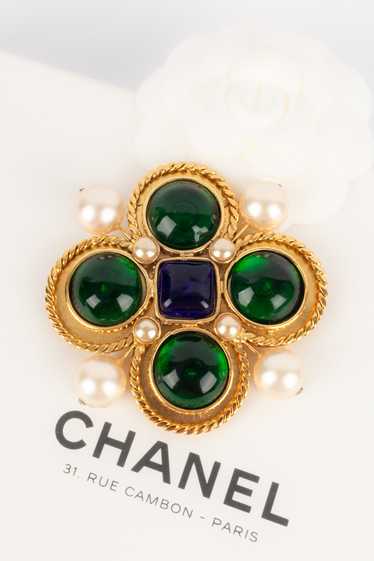 Broche croix Chanel 1990's