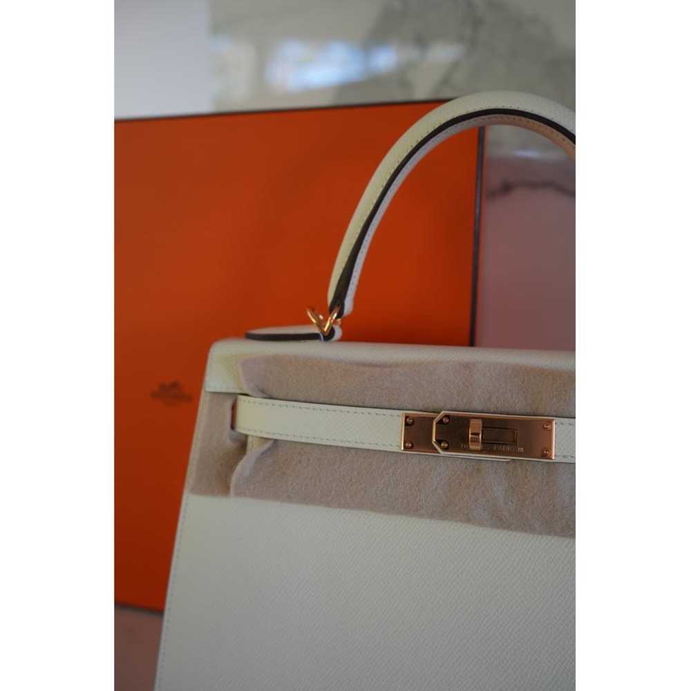 Hermès Kelly 28 leather handbag - image 5