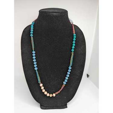 Chloe & Isabel Multicolored Chain & Threaded Neck… - image 1
