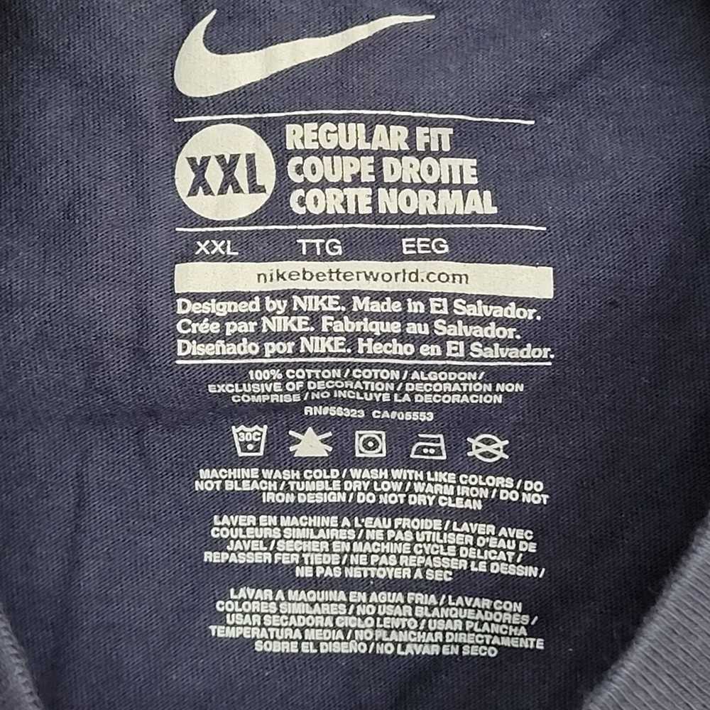 Nike NIKE Shirt Womens 2XL 25x29 Navy Blue White … - image 6