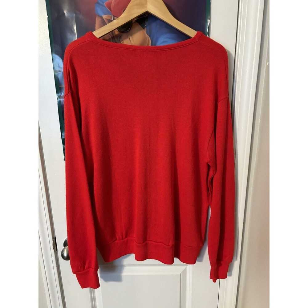 Vintage Red Maryland 70s/80s university red sweat… - image 3