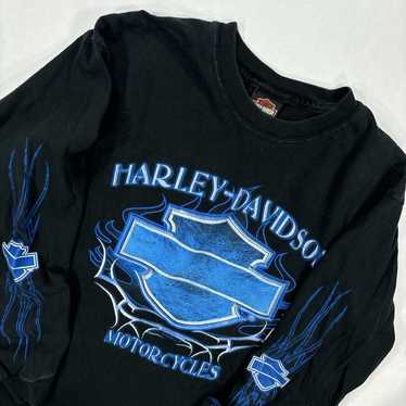 Vintage 04’ Harley Davidson large print graphic lo