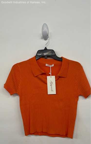 Unbranded Orange Crop Top Shirt - Size S