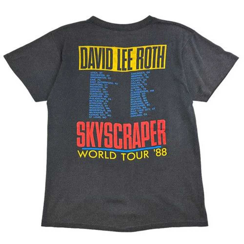 Vintage 1988 DAVID LEE ROTH SKYSCRAPER GRAPHIC T-… - image 7