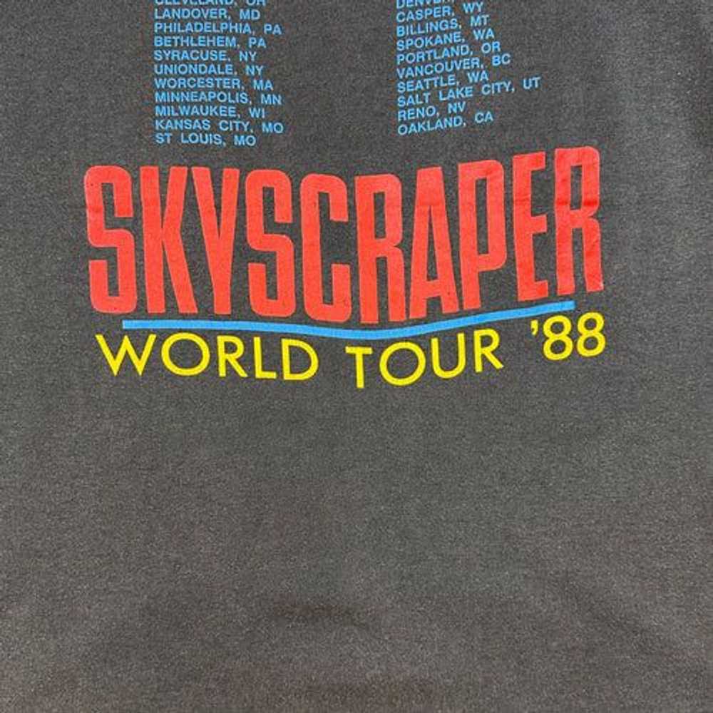 Vintage 1988 DAVID LEE ROTH SKYSCRAPER GRAPHIC T-… - image 9