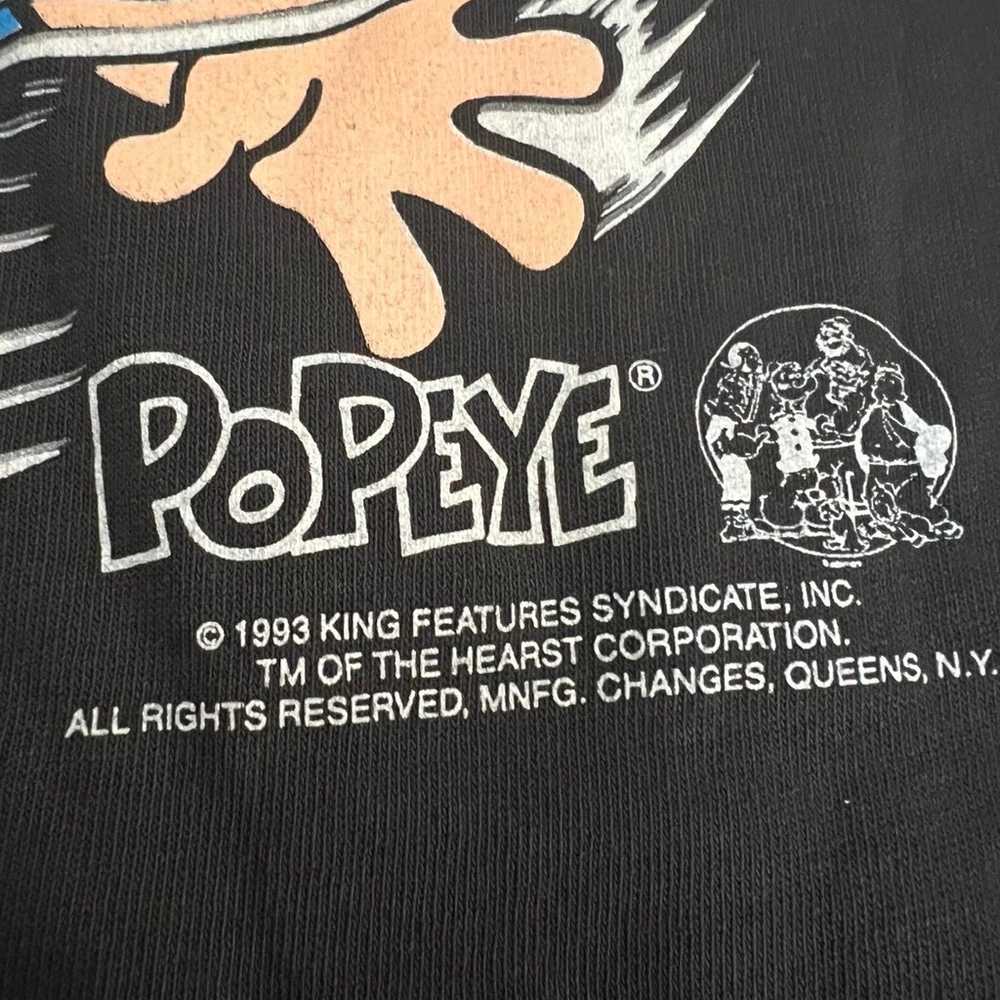 VINTAGE Popeye Shirt Mens XL Single Stitch 90s Ca… - image 10
