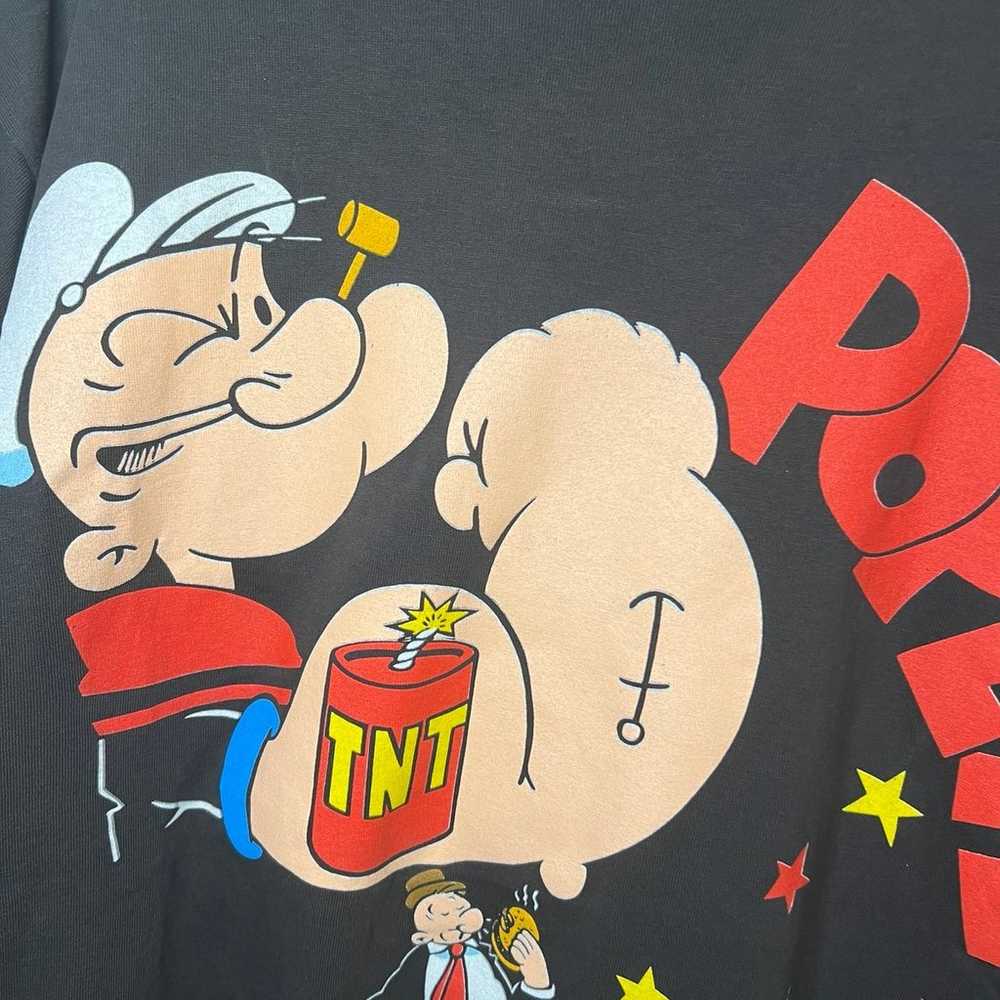 VINTAGE Popeye Shirt Mens XL Single Stitch 90s Ca… - image 2