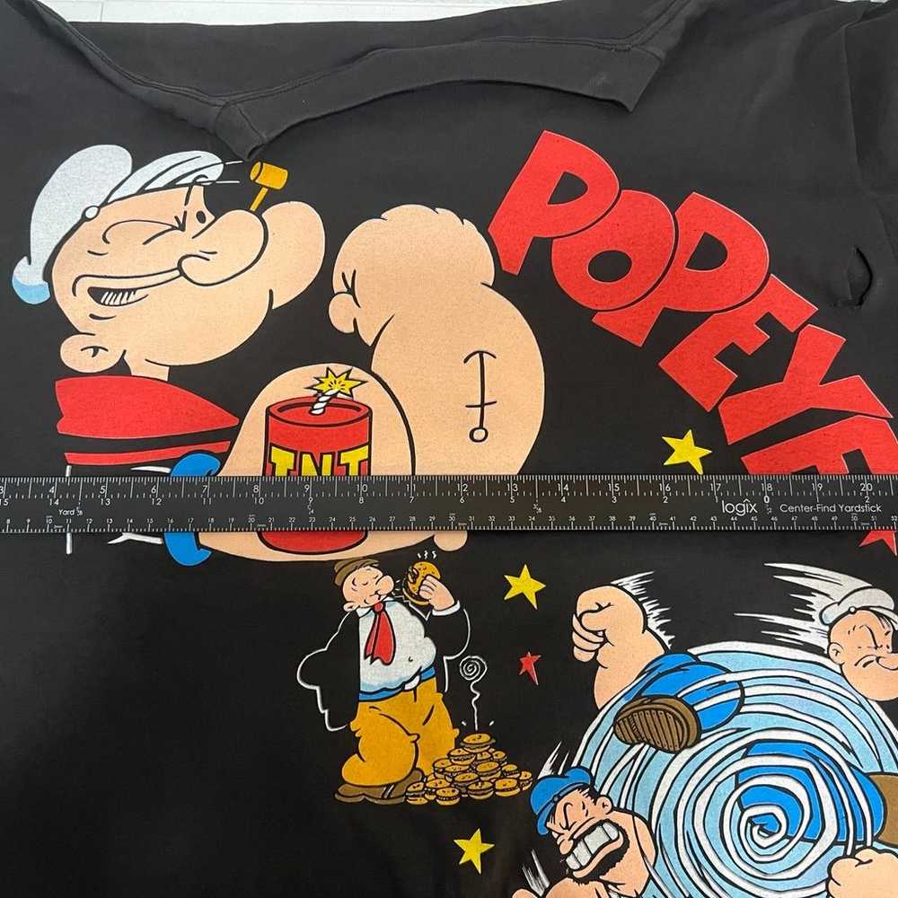 VINTAGE Popeye Shirt Mens XL Single Stitch 90s Ca… - image 7
