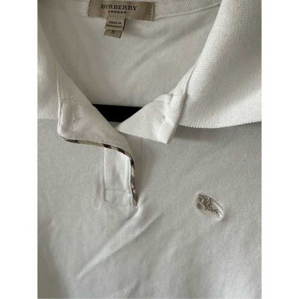 Women’s Burberry London White Short Sleeve Polo S… - image 3