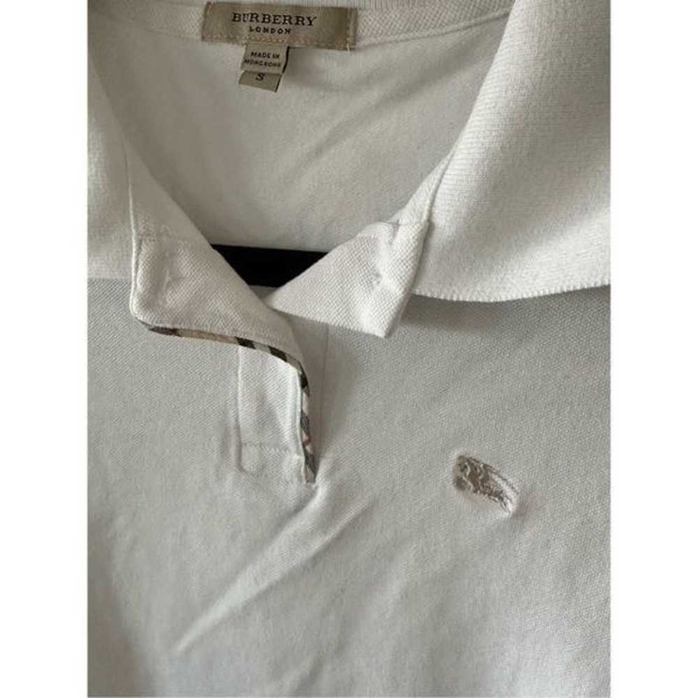 Women’s Burberry London White Short Sleeve Polo S… - image 4