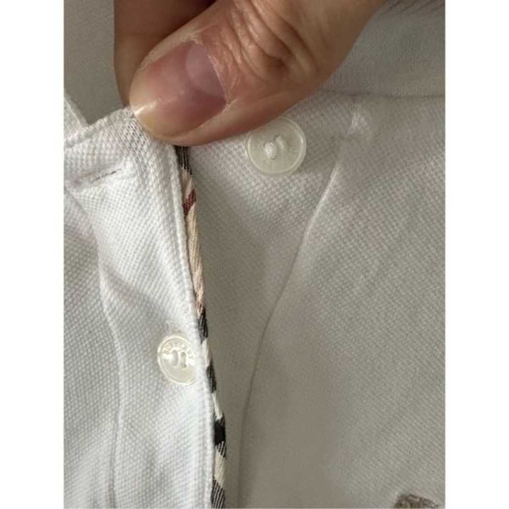 Women’s Burberry London White Short Sleeve Polo S… - image 5