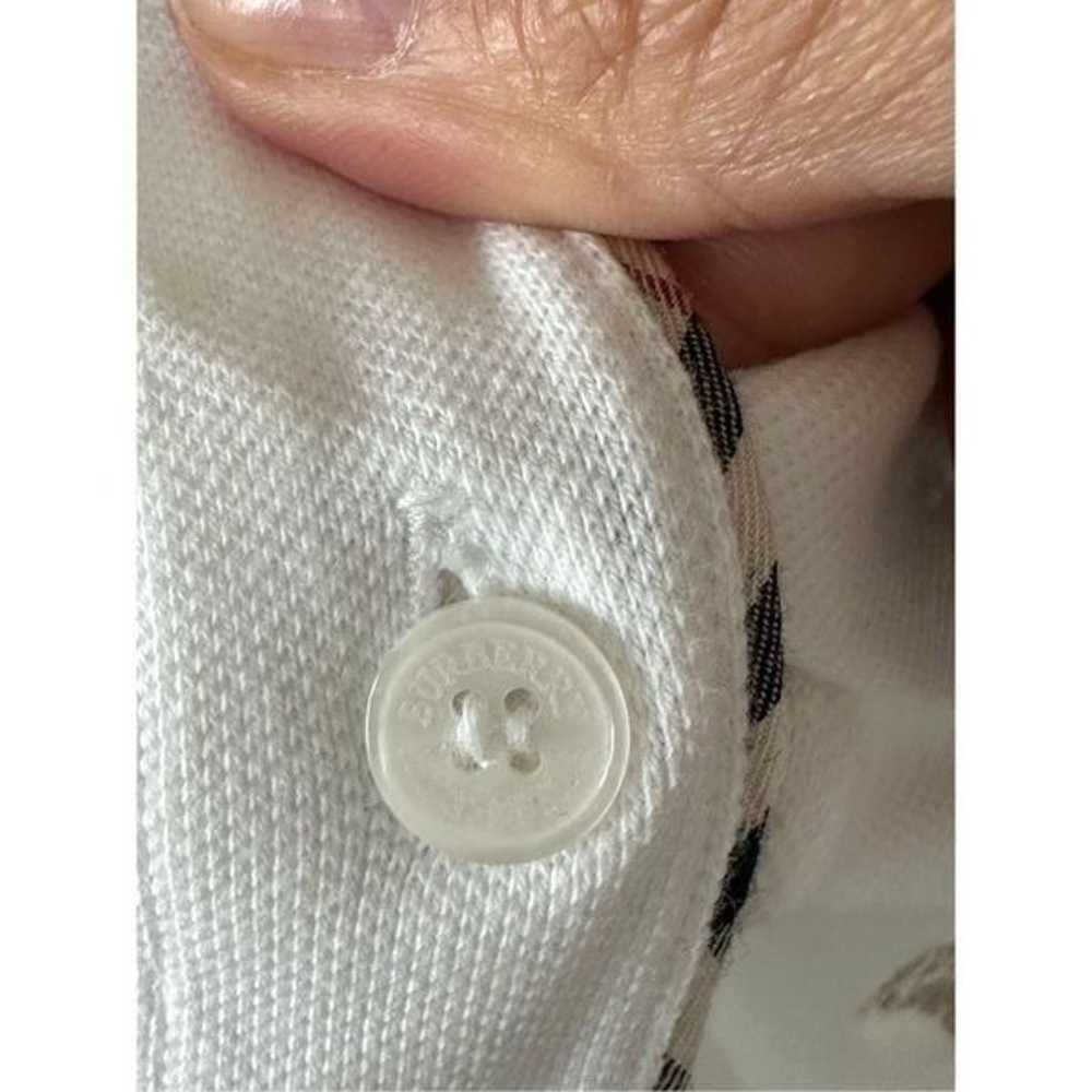 Women’s Burberry London White Short Sleeve Polo S… - image 6