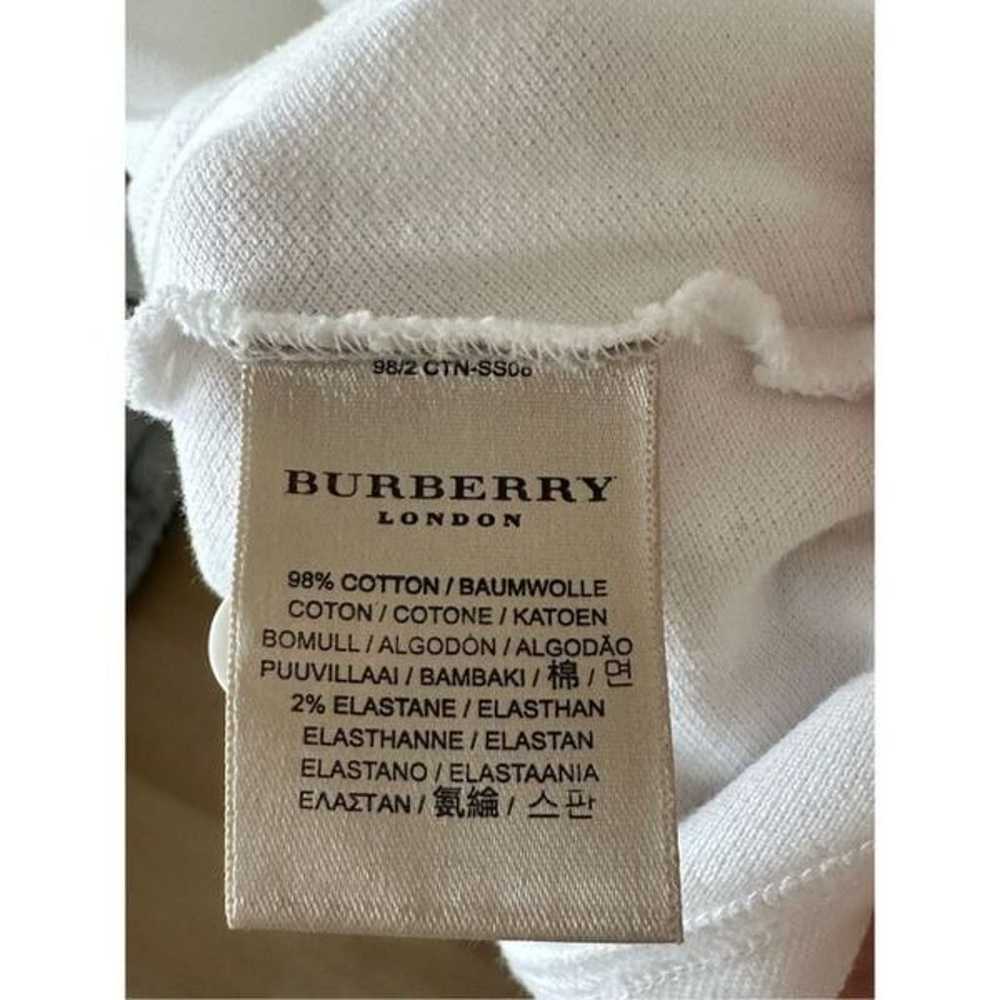 Women’s Burberry London White Short Sleeve Polo S… - image 8