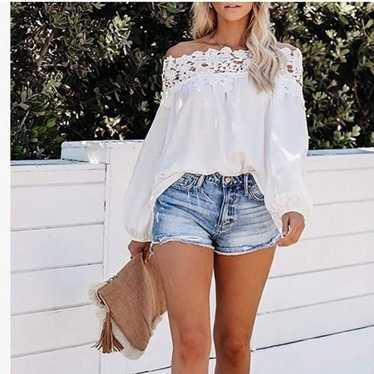 NEW Lace Off The Shoulder Blouse