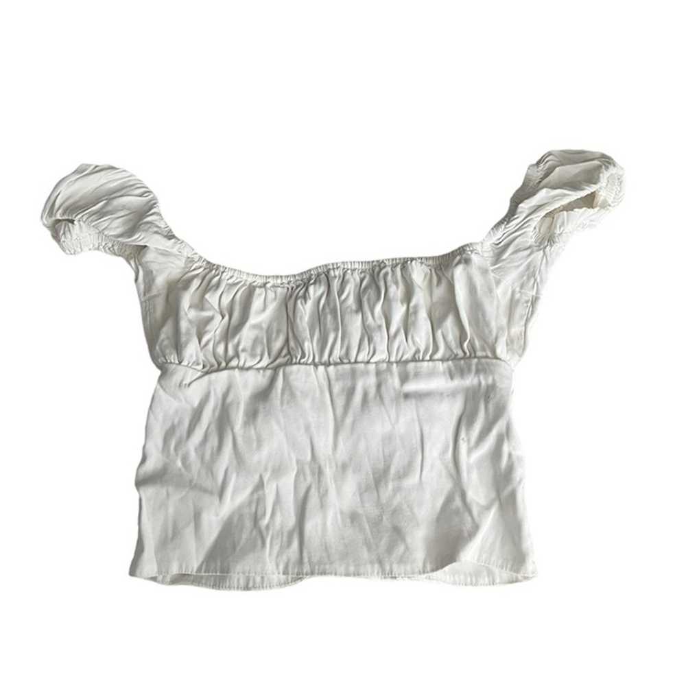 With Jean White Milkmaid Bustier Top Blouse - image 11
