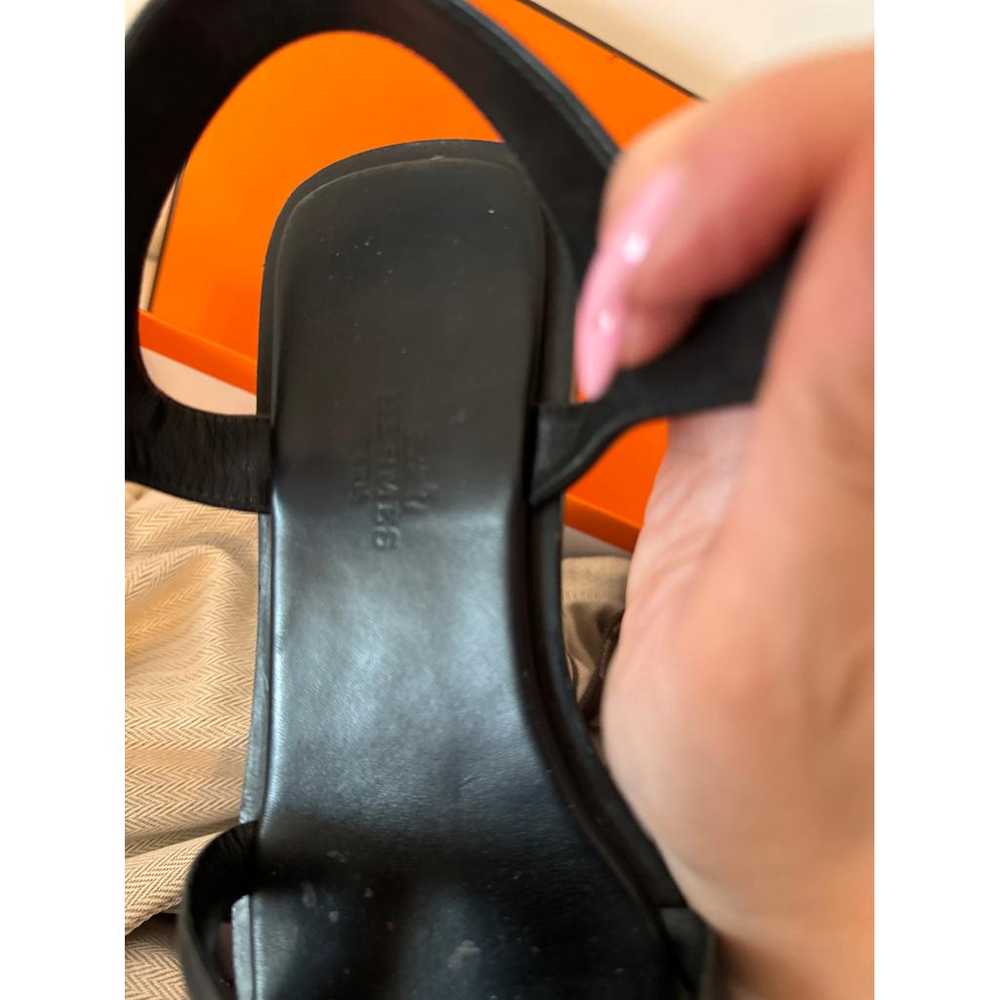 Hermès Leather sandal - image 7