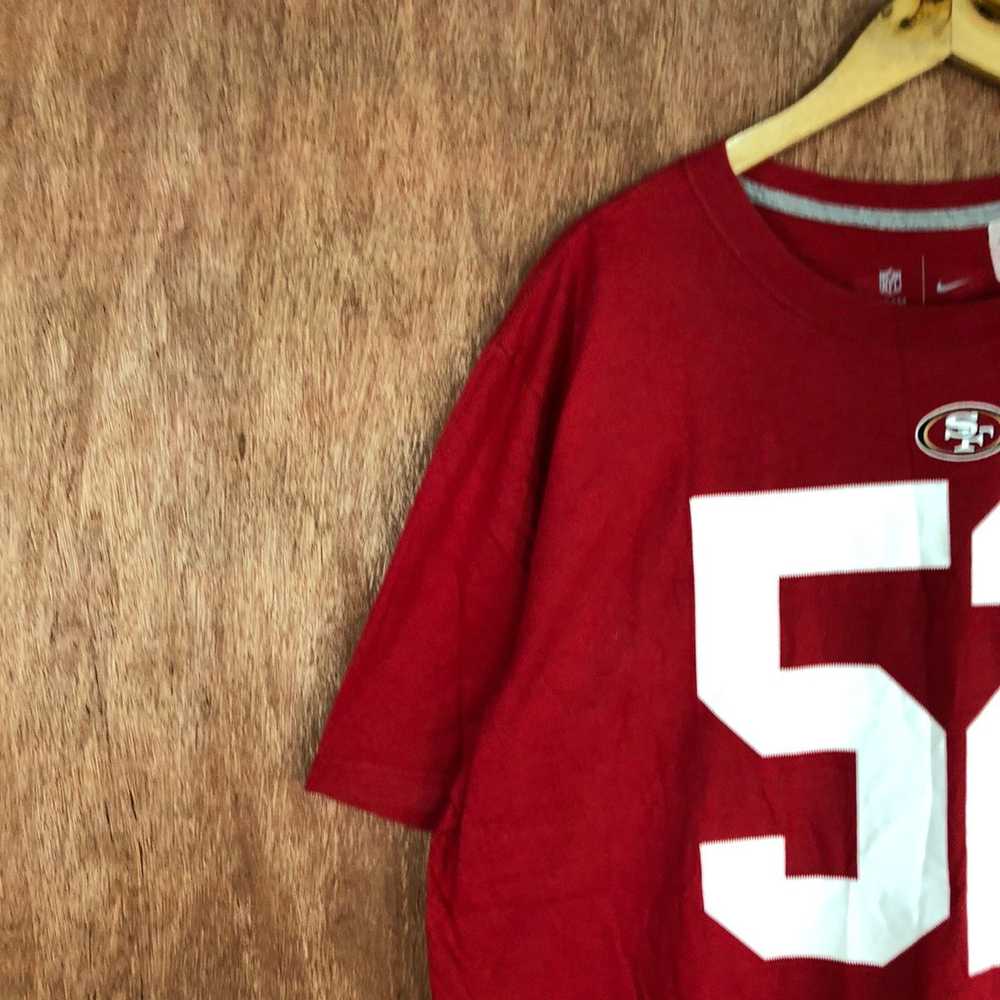 NFL × Nike Nike NFL Willis 52 Red Short Sleeve Ts… - image 5
