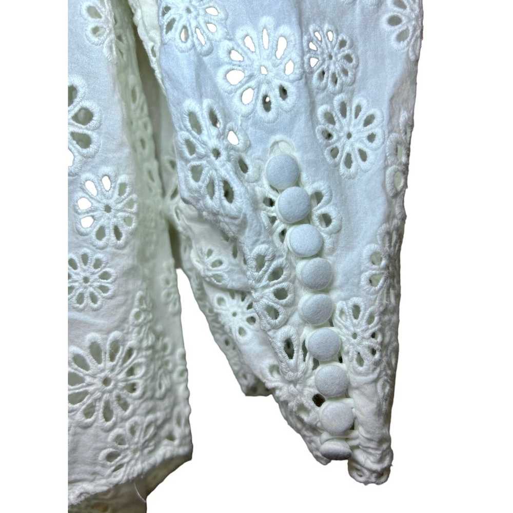 Sea New York Edie Eyelet lace 3/4 sleeve top - image 6