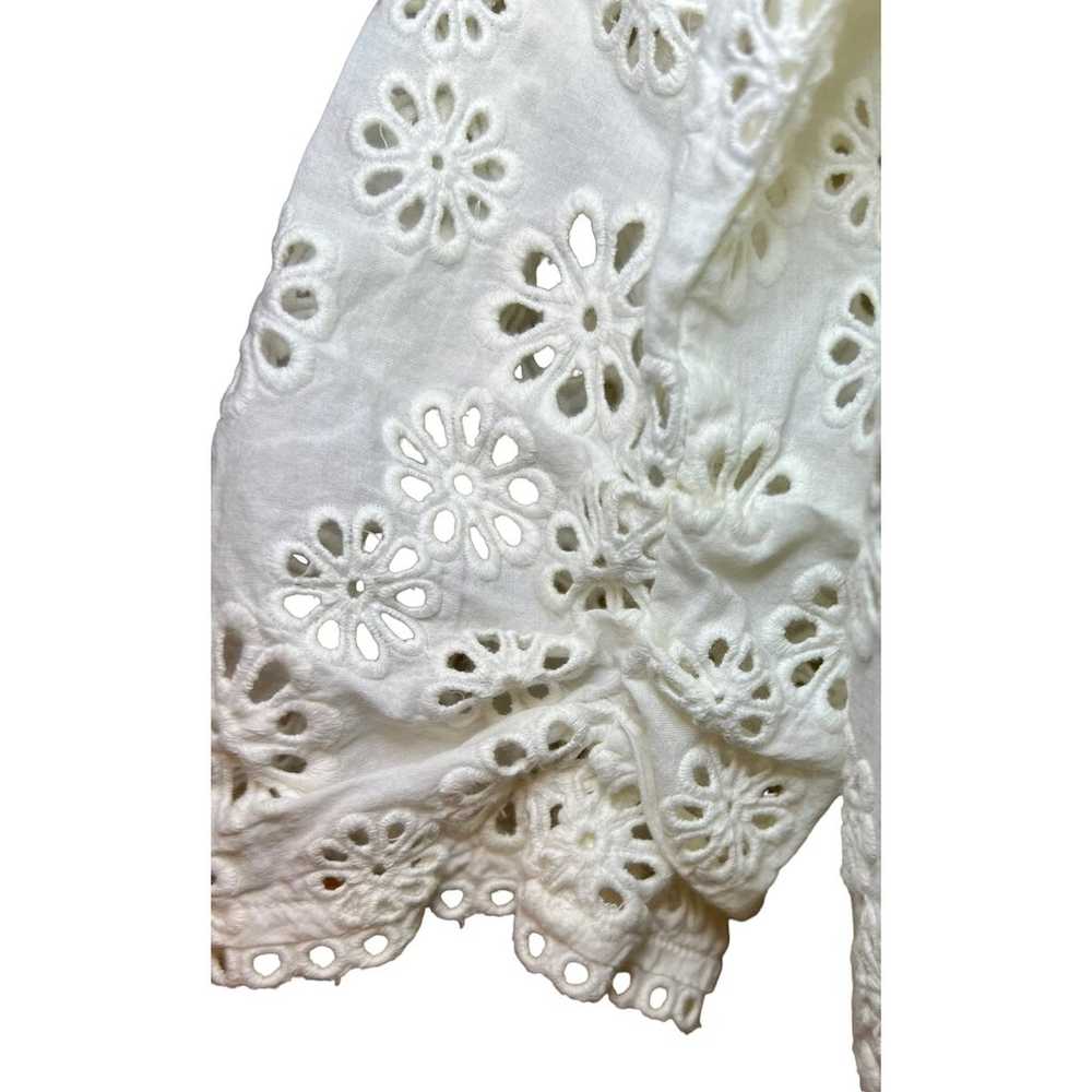 Sea New York Edie Eyelet lace 3/4 sleeve top - image 7