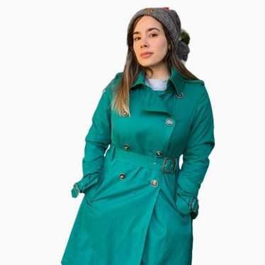 Green Envy Trench Coat 57% cotton