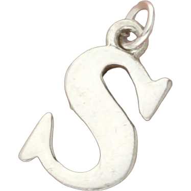 Sterling Silver Letter S Initial Charm