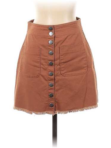 Madewell Women Brown Denim Skirt 00