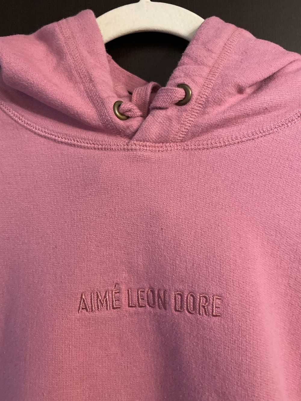 Aime Leon Dore ALD hoodie SS20 pink logo - image 3